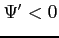 $\Psi ^{\prime }<0$