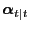 $ \boldsymbol{\alpha}_{t\vert t}$