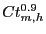 $ Ct_{m,h}^{0.9}$