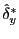 $ \hat{\delta}_{y}^{\ast}$