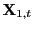 $ \mathbf{X} _{1,t}$