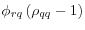 \phi_{rq}\left( \rho _{qq}-1\right) 