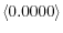\langle 0.0000\rangle