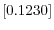  \left[ 0.1230\right] 