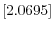  \left[ 2.0695\right] 