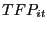 TFP_{it} 
