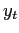  y_{t}
