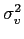  \sigma_{v}^{2}