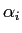 LaTex Encoded Math: \displaystyle \alpha_{i}