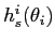 $ h_{s}^{i}(\theta_i) $