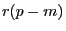 r(p-m)