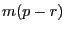 m(p-r)