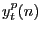y_t^p (n)