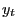 y_{t}