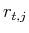  r_{t,j}