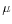 % \mu 