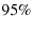  95\%