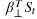 \beta _{\bot }^{T}S_{t}