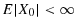  E\vert X_{0}\vert<\infty
