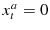 x_{t}^{a}=0