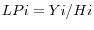 LPi=Yi/Hi