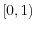  \left[ 0,1\right) 