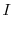 \displaystyle I