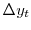 \Delta y_{t}