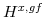  H^{x,gf}