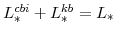  L^{cbi}_{\ast}+L^{kb}_{\ast}=L_{\ast}