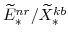  \widetilde{E}^{nr}_{\ast}/\widetilde{X}^{kb}_{\ast}