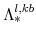  \Lambda^{l,kb}_{\ast}