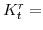  K^{r}_{t}=