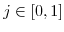  j \in[0,1]