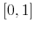 [0,1]