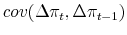  cov(\Delta\pi_{t}, \Delta\pi_{t-1})