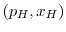  (p_H,x_H)
