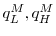  q_L^M, q_H^M