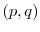 (p,q)