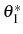  \theta_{1}^{\ast}