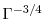  \ensuremath{\Gamma}^{-3/4}