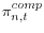 \pi _{n,t}^{comp} 