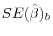 SE(\hat {\beta })_b 