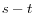  s-t