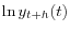  \ln y_{t+h}(t)