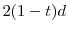  2(1-t)d
