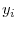  y_{i}