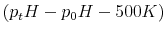  (p_tH-p_0H-500K)