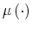  \mu\left( \cdot\right) 