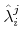 \hat{\lambda}_{i}^{j}